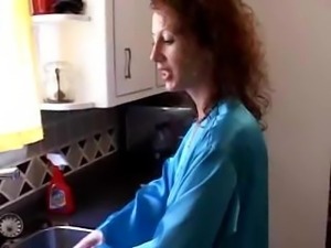 MILF Gets Fucked In Kitchen