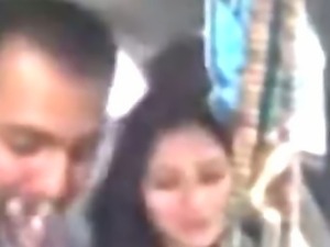 Awesome Punjabi girl from Lahore smokes and smooches her lover in car