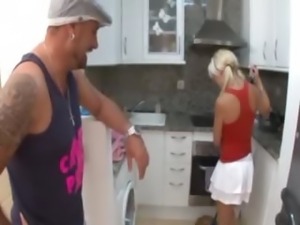 A blonde maid fucked by Stefano
