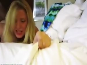 I fucked this blonde whore on the bigbed