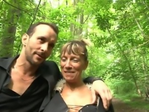 Shanaelle a mature anal fucked in the woods