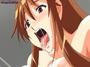 Blazing anime with massive melons gets fucked free