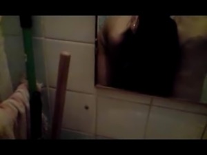 Slut suck dick in the bathroom