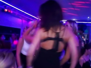 Dancing sluts at amateur orgy sucking