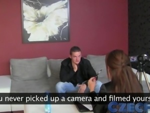 Czech Stud cant control his cock and creampies sweet MILFs pussy