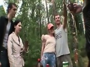 Outdoor Orgy In Russia