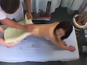 Japanese Cutie Getting A Massage