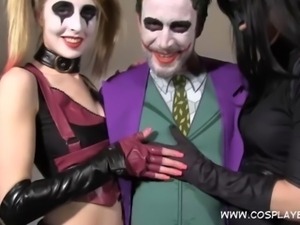 COSPLAY BABES Jokes banging Harley Quinn and Catwoman sextape