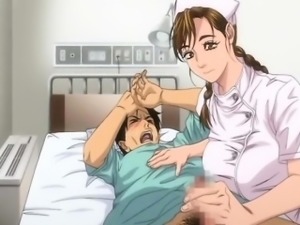 Busty hentai nurse sucking patient cock and hot poking in th