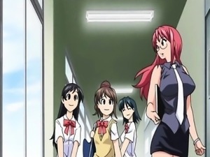 Huge melon boobs anime brutally fucked in the class