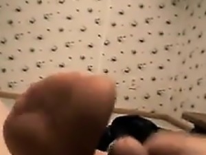 Foot Job With Nylons On Point Of View