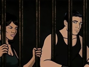 Archer Porn - Jail sex with Lana