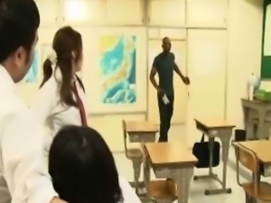 Black Fucks Schoolgirl in WTF Japan Porn!