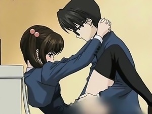 Saucy anime honey getting fingered