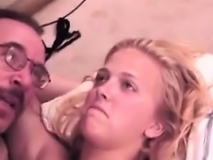 Pretty Blonde Chick Gives Head And Fucks
