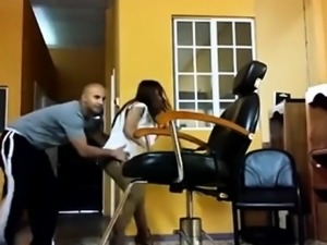 Maid Gets Creampied In A Barber Shop