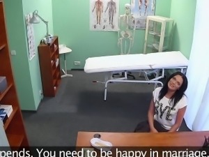 Black haired mom banged in fake hospital