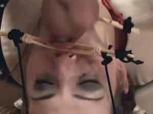 attractive BDSM anal action in gangbang