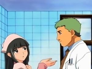 Japanese hentai nurse gets fucked by her patient