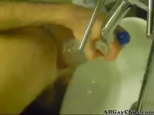 Water Bottle In Ass male gay porn gays gay cumshots swallow stud hunk