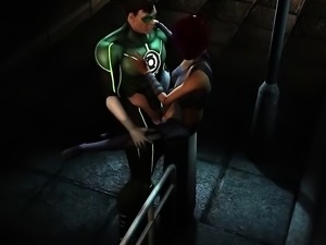 Green Lantern Proves His Manhood - Best 3D hentai porn