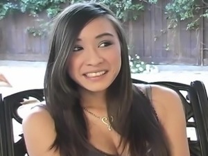 Arial Rose has a big smile and small titties! After some