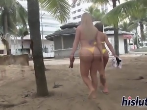 Curvaceous stunners have some hot lesbian sex
