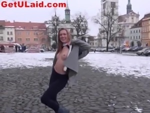 Amateur Czech model picked up on the streets