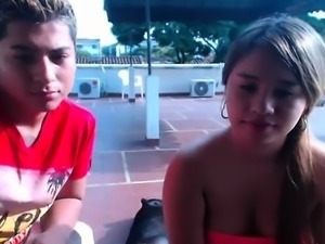 Brazilian teen anal couple on webcam