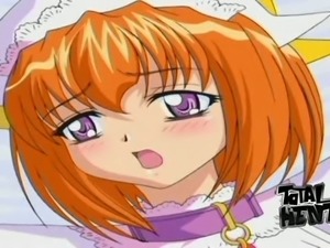 Purple eyed bright ginger anime princess loves wild cock ride a lot