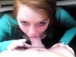 Teen redhead and her big cock lover