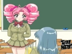 Shy looking pink haired cutie can think only about being fucked mish