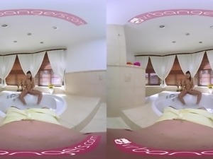 Ornella Morgan gets to ride a boner after enjoying a bath