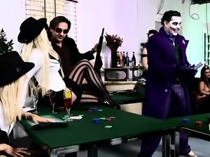 Hot sluts enjoy Joker's hard dick