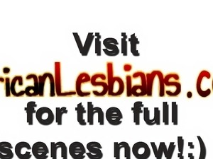 Young African lesbians Stellahand Kerry get horny and