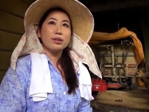 Mature Oriental wife with big tits is starving for hard meat