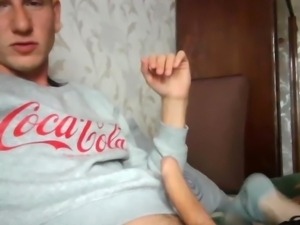 Sexy european blonde webcam tease