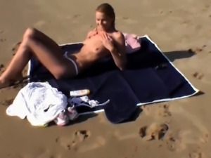 Sensuous babe enjoying a hot POV fuck session on the beach