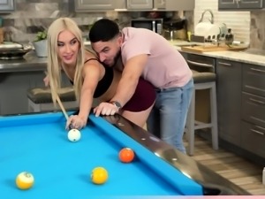 From playing pool to a quick threesome