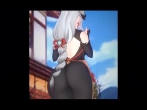 3D anime porn compilation w/ busty teens with  bubble butt.