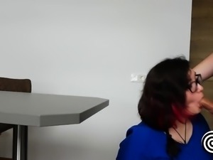 Teen Role-Playing as Nerdy Nurse Gets Rough Throat-Fuck and