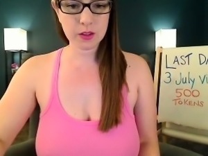 Great Big Boobs On Masturbating Redhead
