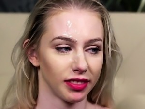 Magdalenas ride in the bathroom Anal Blonde Blowjob Cumshot