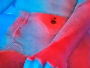 Amateur striptease and Solo masturbation