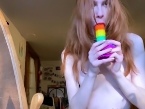 Amateur czech teen in her first toy induced orgasm