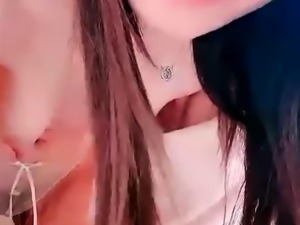 Close up teen foot worship